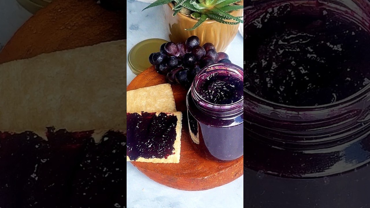 Sugar-free grape jelly recipe, with only three natural ingredients, easy to make and delicious!