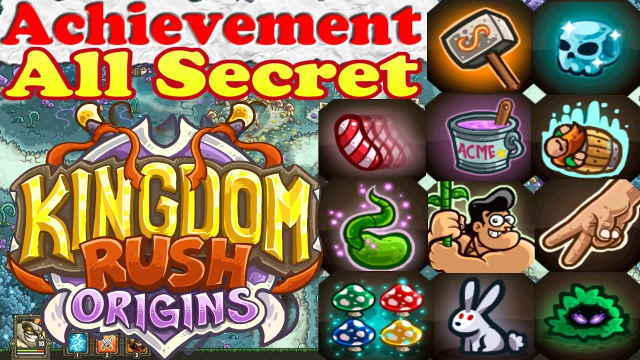 Происхождение Kingdom rush - все скрытые секретные достижения
