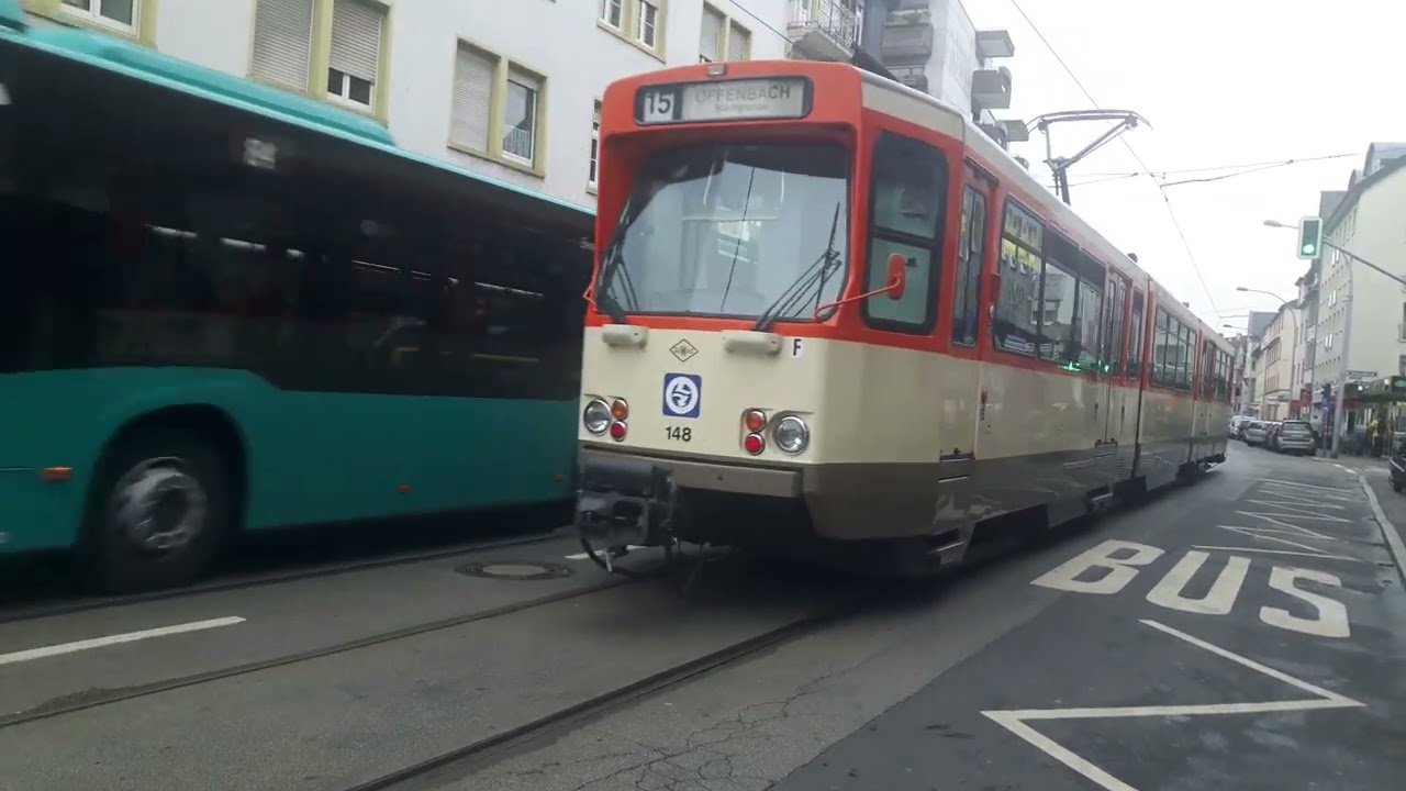 Tram Frankfurt am Main - Linie 15, Bahnstrecke von Frauenhofstraße bis Haardwaldplatz