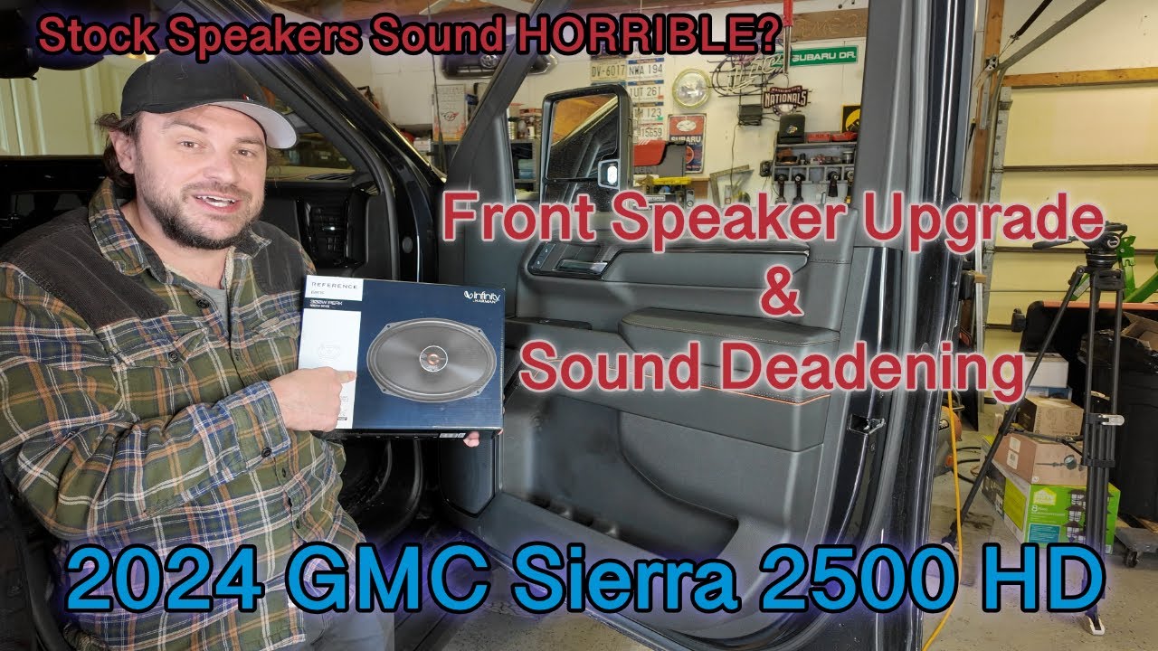 $200 Game-Changer! GMC Sierra 2500 HD Front Speaker Upgrade + Sound Deadening | Bose Who? 👀