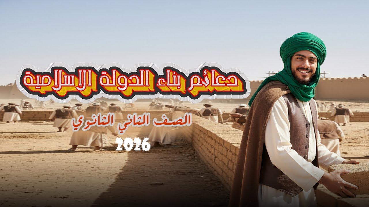 الدرس الثالث تانية ثانوي دعائم بناء الدولة الإسلامية 