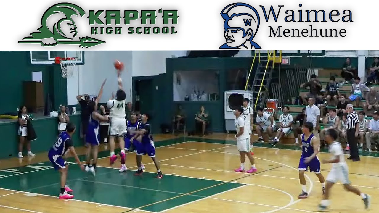 Kapaa Warriors Boys Basketball VS Waimea Menehune 01-20-26 LIVE
