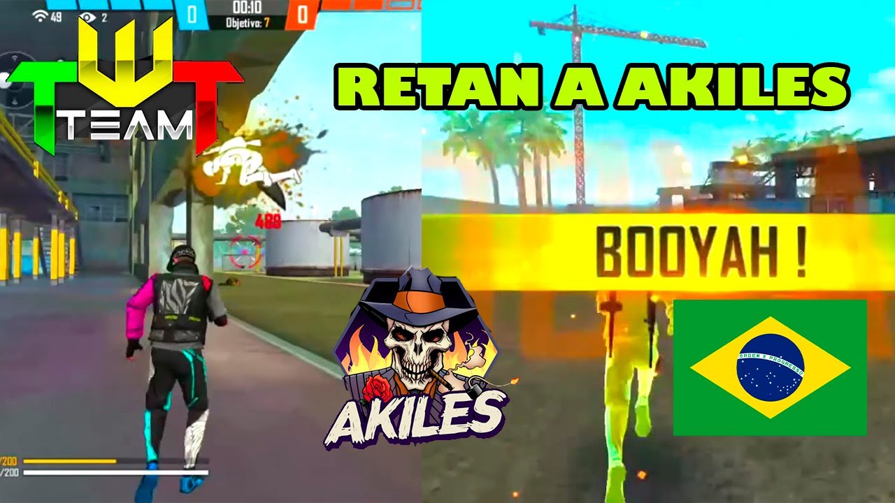 BRASILEROS RETAN A AKILES A UN 4vs4 CON TWT 