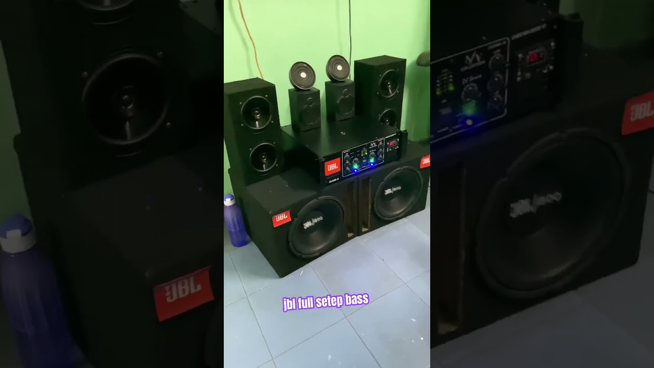 Jbl dubal subwoofer 1500 watt Bass testing