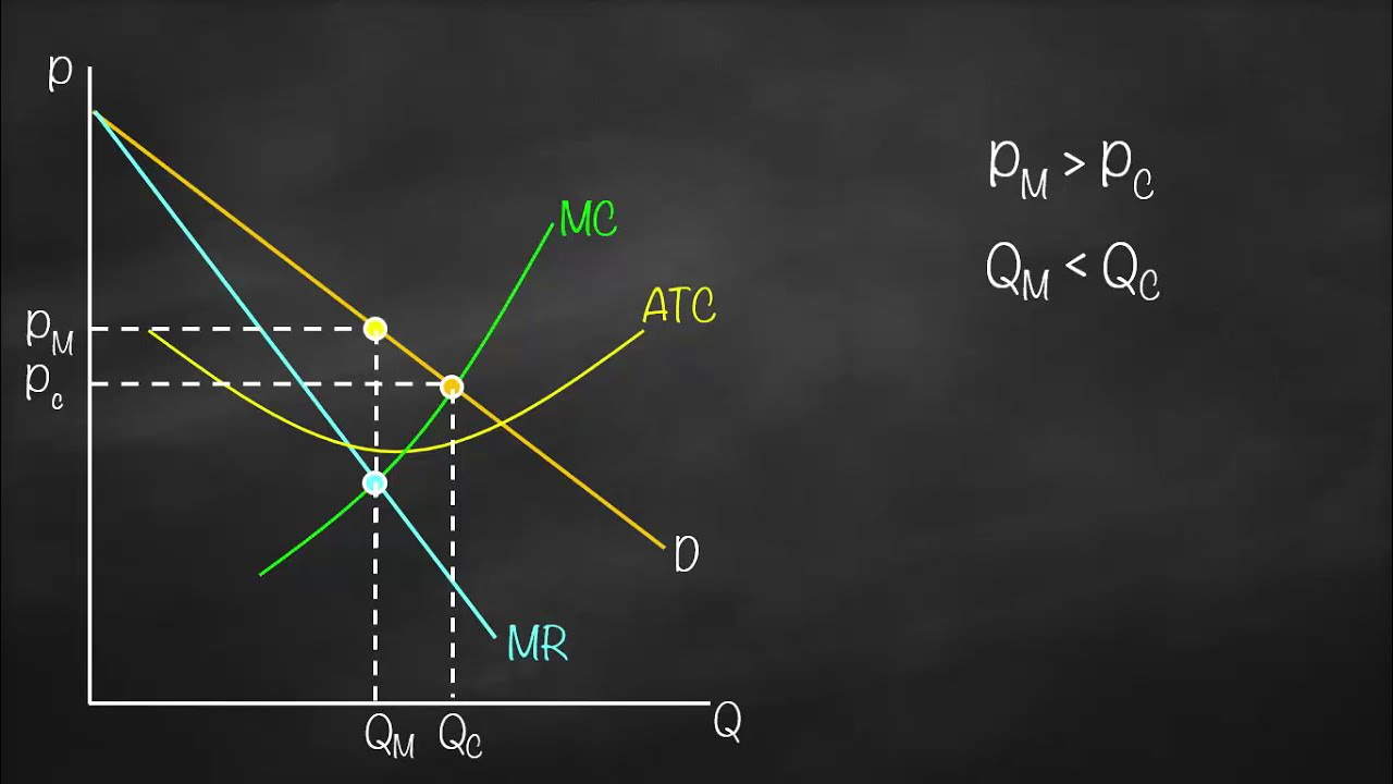 Perfect Competition vs Monopoly Graph