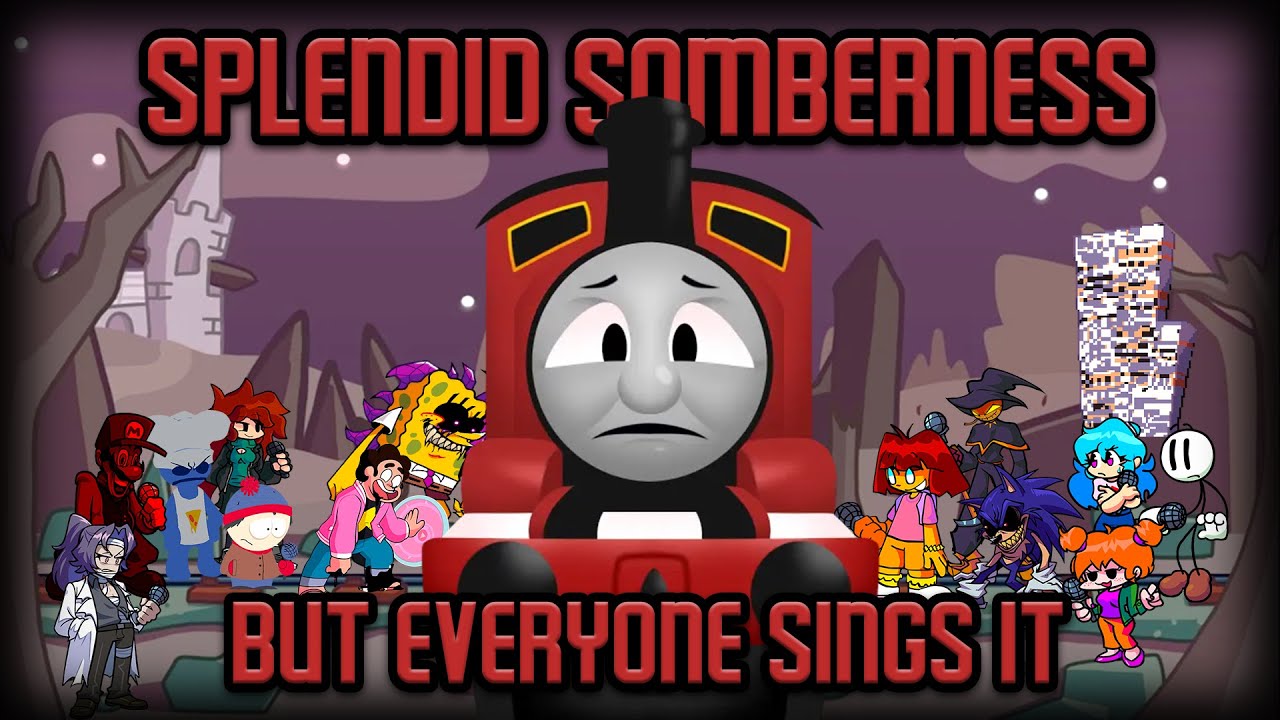 SPLENDID SOMBERNESS but Every Turn a Different Character Sings It 🎵🎤 (FNF BETADCIU)