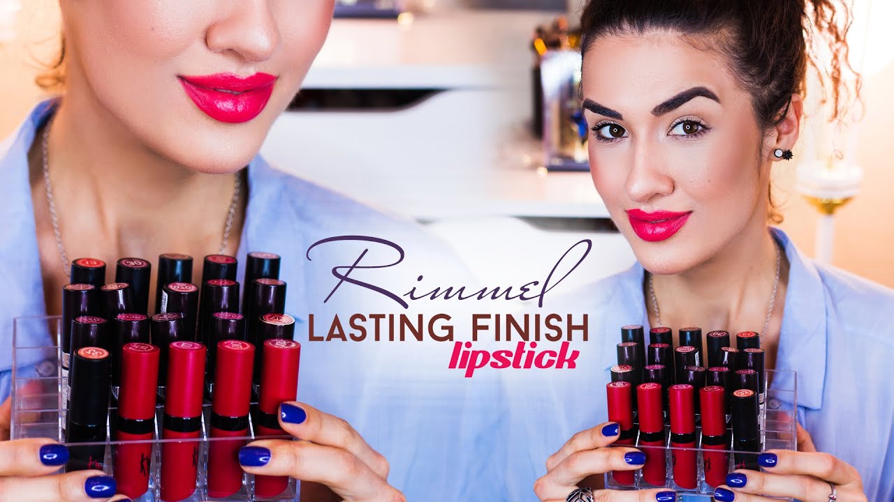 Rimmel Lasting Finish Lipstick | by Kate ♡ Matte | Ревью + 20 Свотчей на Губах | 3 Линейки