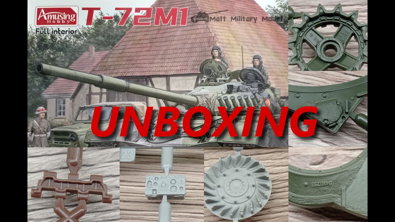 Amusing Hobby T-72M1 Interior Kit UNBOXING