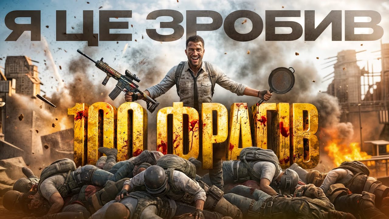 100 кілів за 10 боїв — я зробив це | PUBG