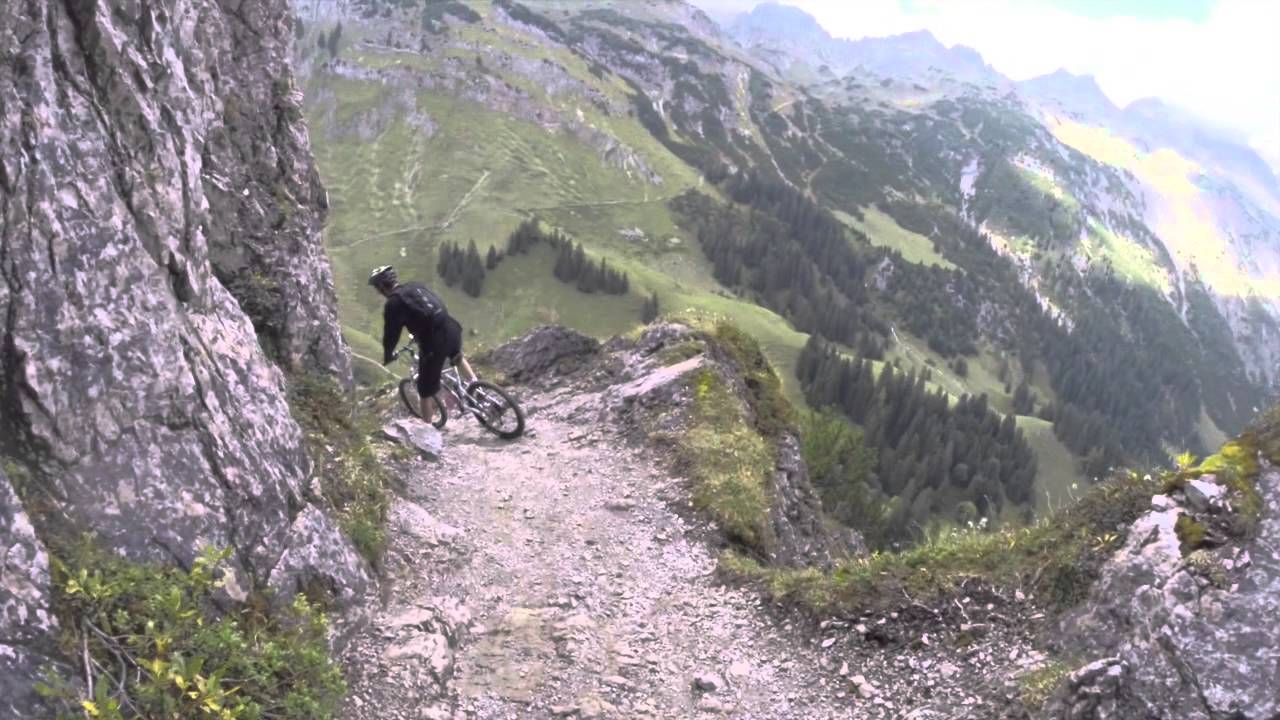 Berüchtigter Schrofenpass abstieg im Detail GoPro