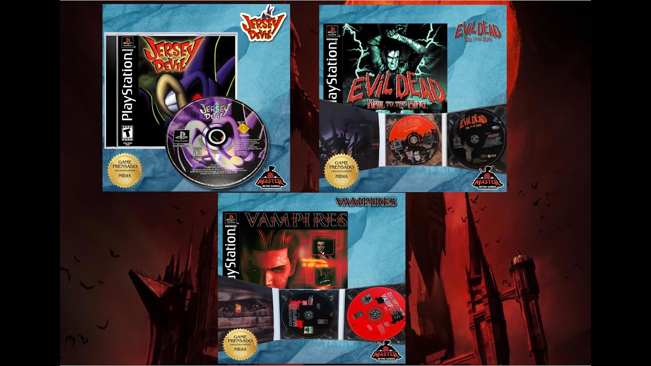 Jogos prensados industrial da master retro games midia prata