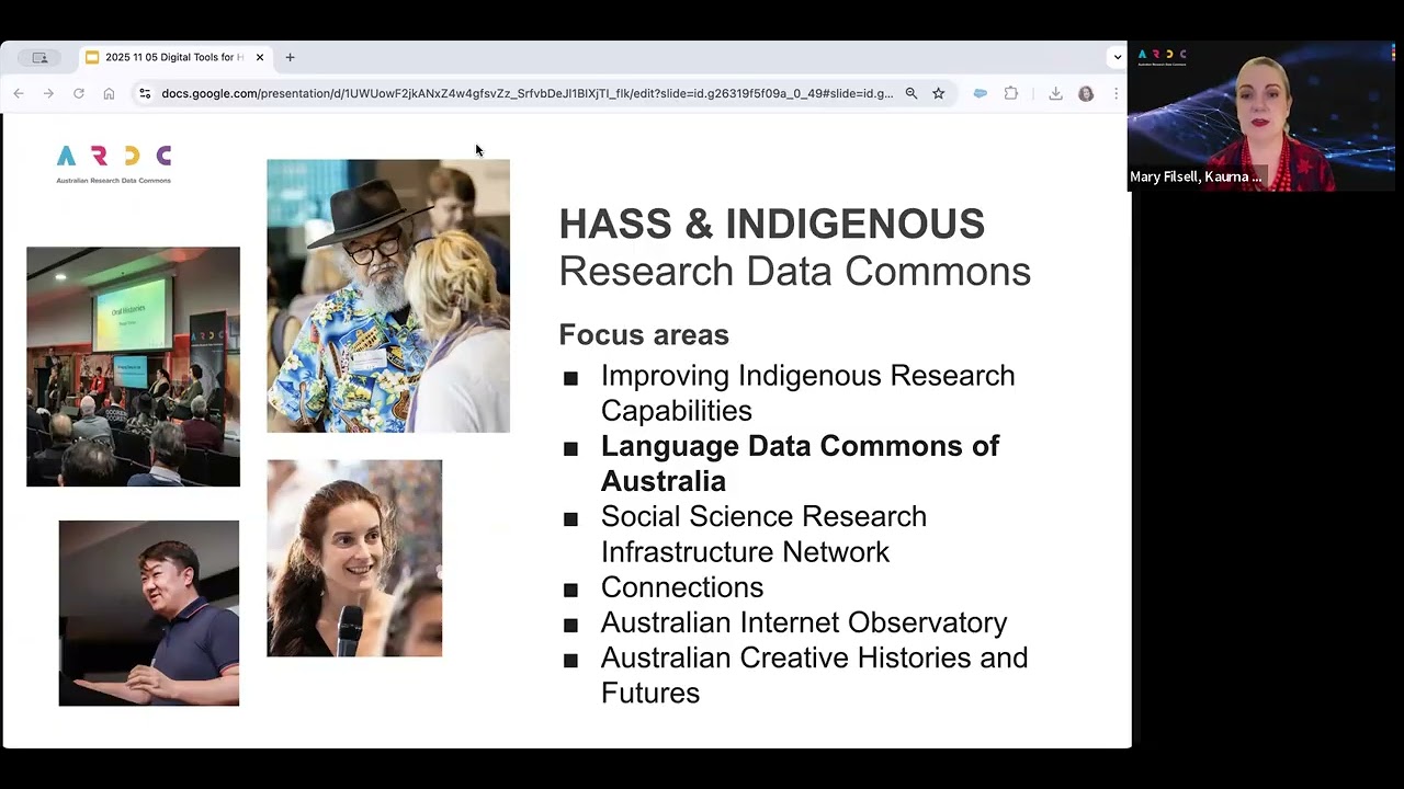 Digital tools for HASS and GLAM Research
