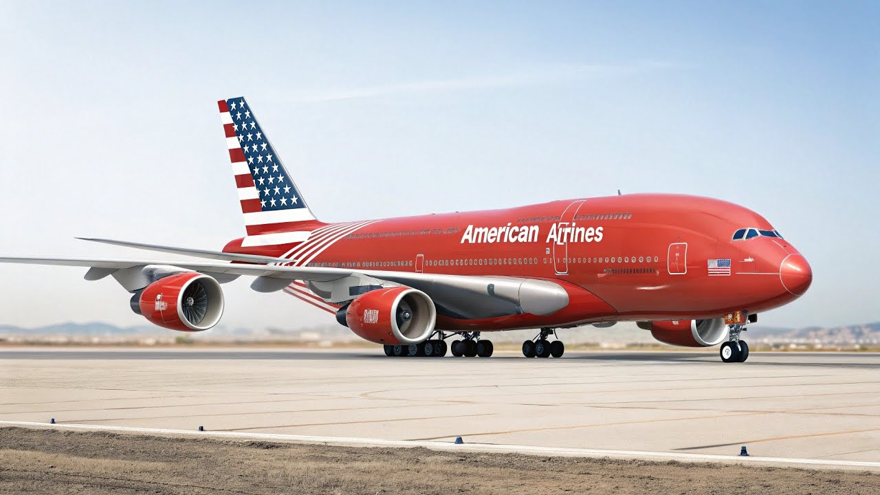World’s Largest Passenger Jet in American Airlines Colors!