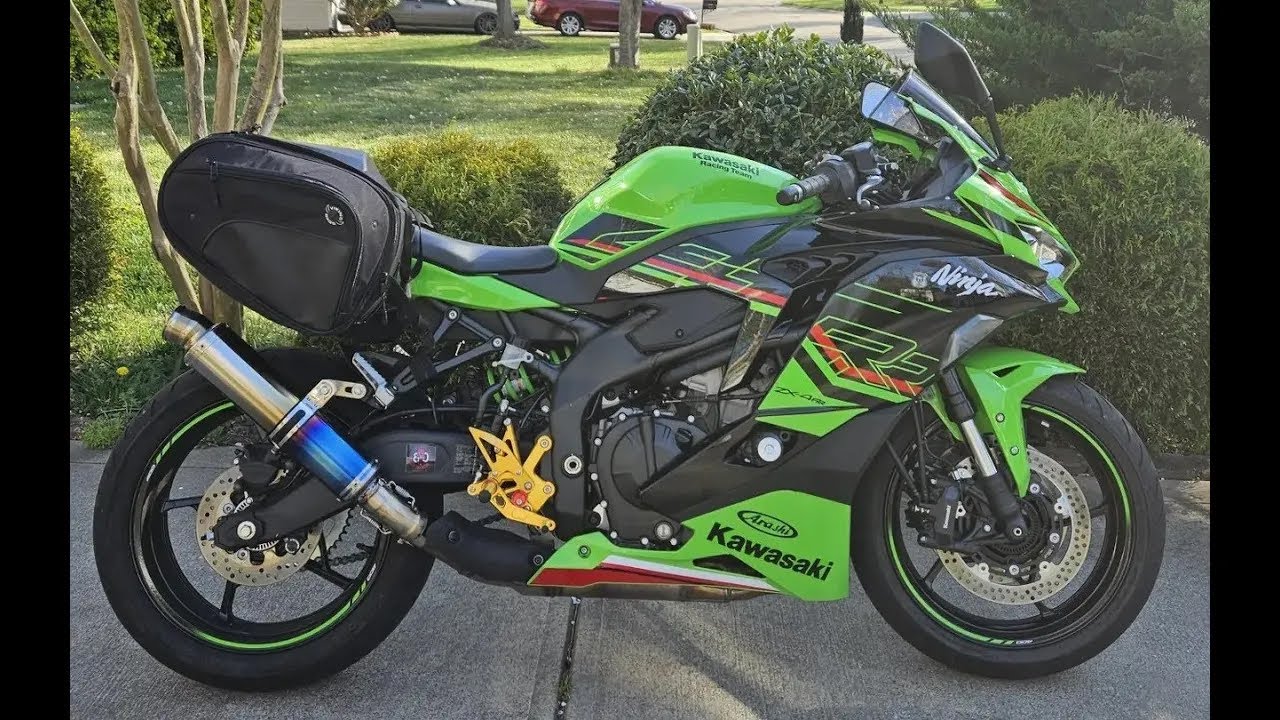 Sound of the Kawasaki ZX4RR in the Appalachians, last ride of 2025, Vcyclnut ECU, LCI retro slip-on
