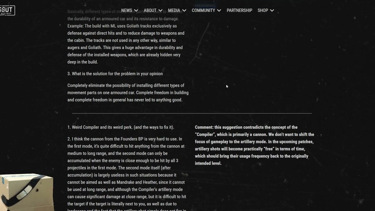 July 2025 Crossout Developers' Comments Part 1
