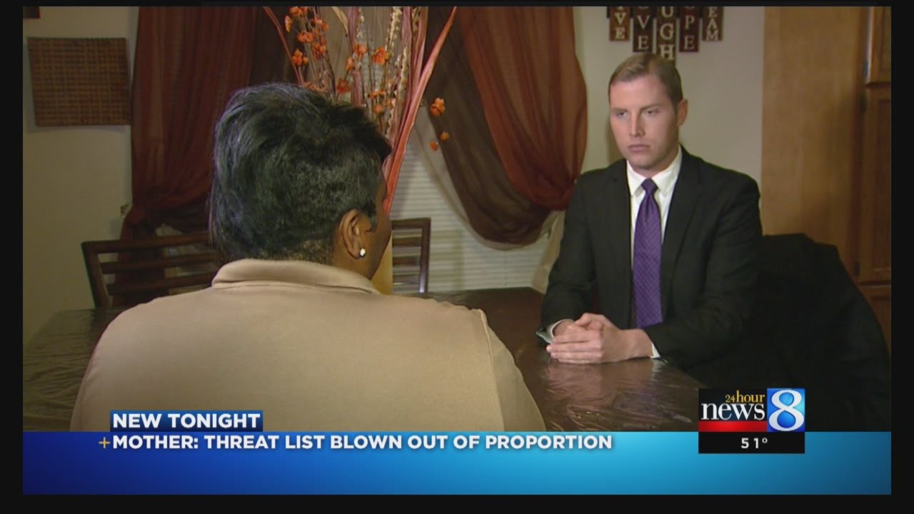 Mom: Threat allegations blown out of proportion