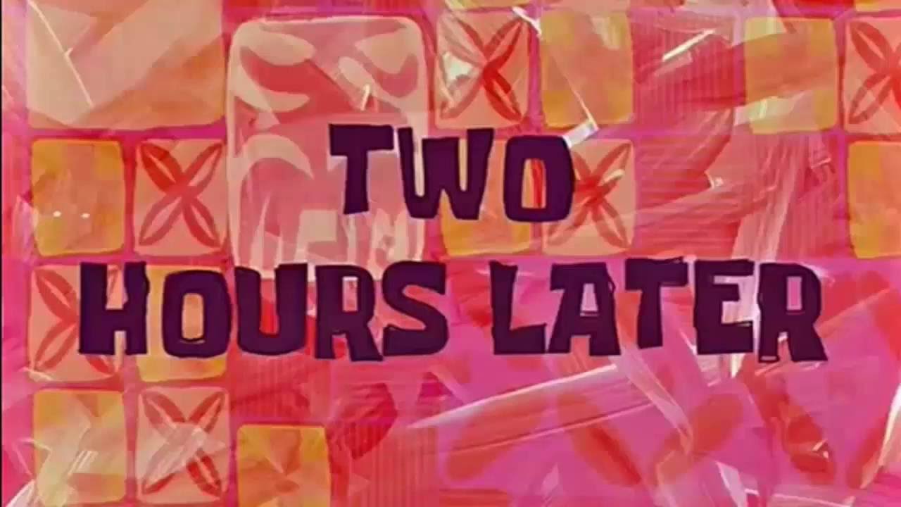 Carteles de tiempo   Bob esponja
