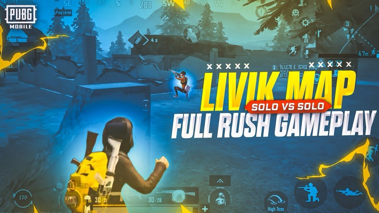 Highlights gameplay livik  map in Pubg  😈💯￼