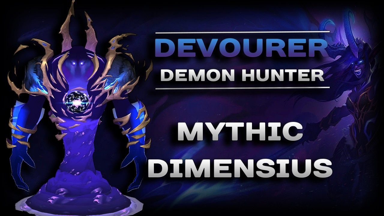 Mythic Dimensius Kill (Pre-Patch) - Devourer Demon Hunter PoV | World of Warcraft
