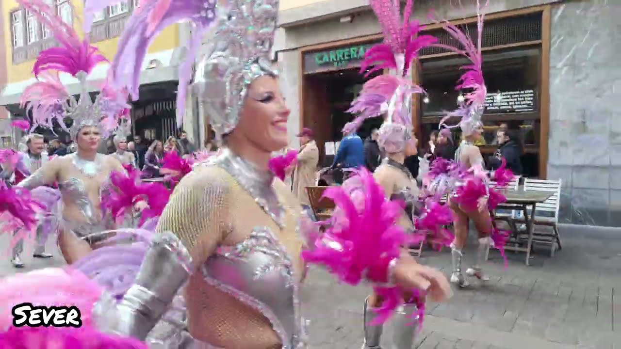 La Comparsa LOS JOROPEROS en S. C. de La Laguna. Hoy 1 de Marzo de 2.026(4K-50fps)Calle 