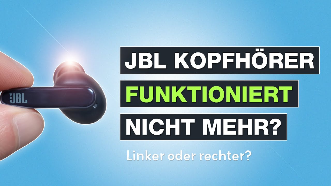 JBL Kopfhörer funktioniert nur auf einer Seite - Factory Reset - Tutorial - Testventure