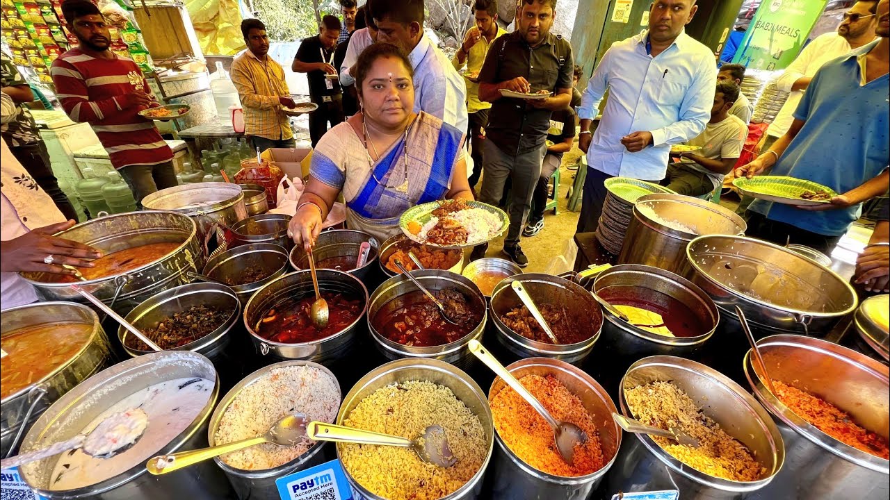 Hyderabad famous hard working women has completed 12 years in food sales | veg & nonveg