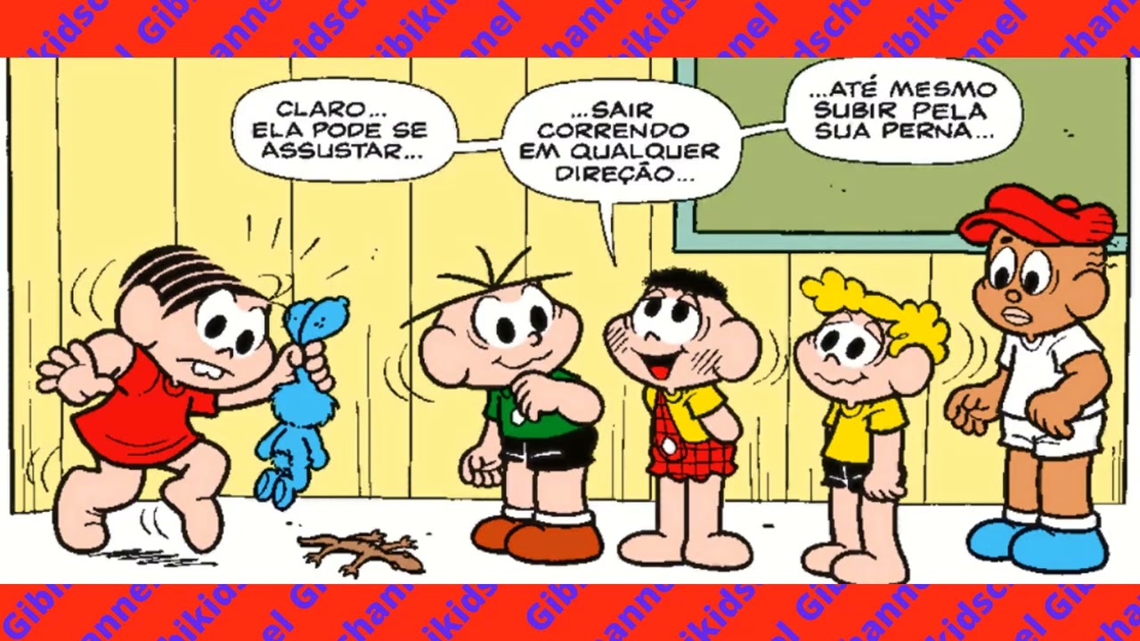 TURMA da MONICA em a terrivel LAGARTIXA do CLUBINHO GIBIKIDSCHANNEL