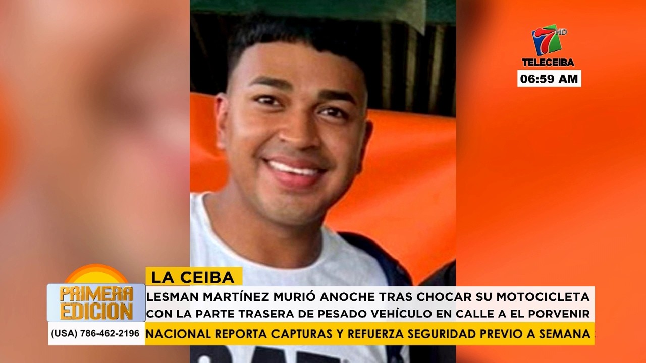 Joven motociclista muere en accidente de tránsito en El Porvenir, Atlántida