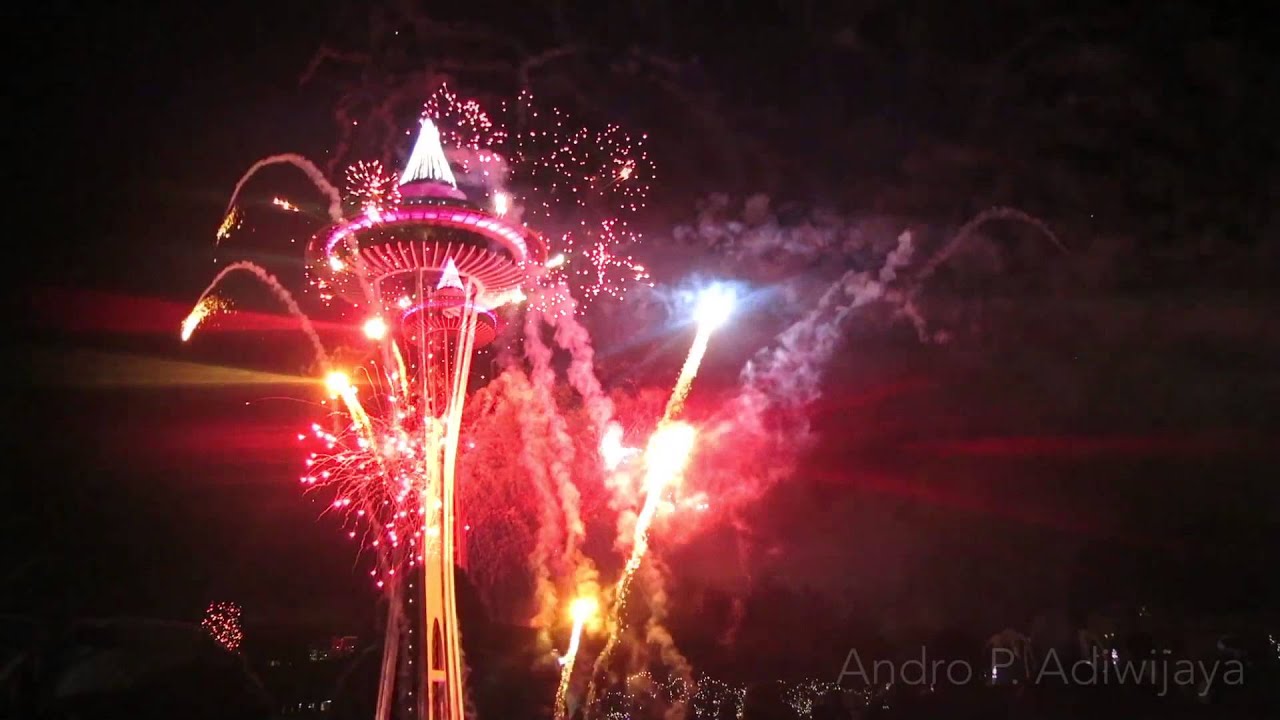New Year Celebration at Space Needle-2015