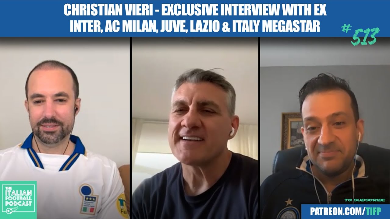 Christian Vieri - Exclusive Interview With Ex Inter, AC Milan, Juventus, Lazio & Italy Megastar