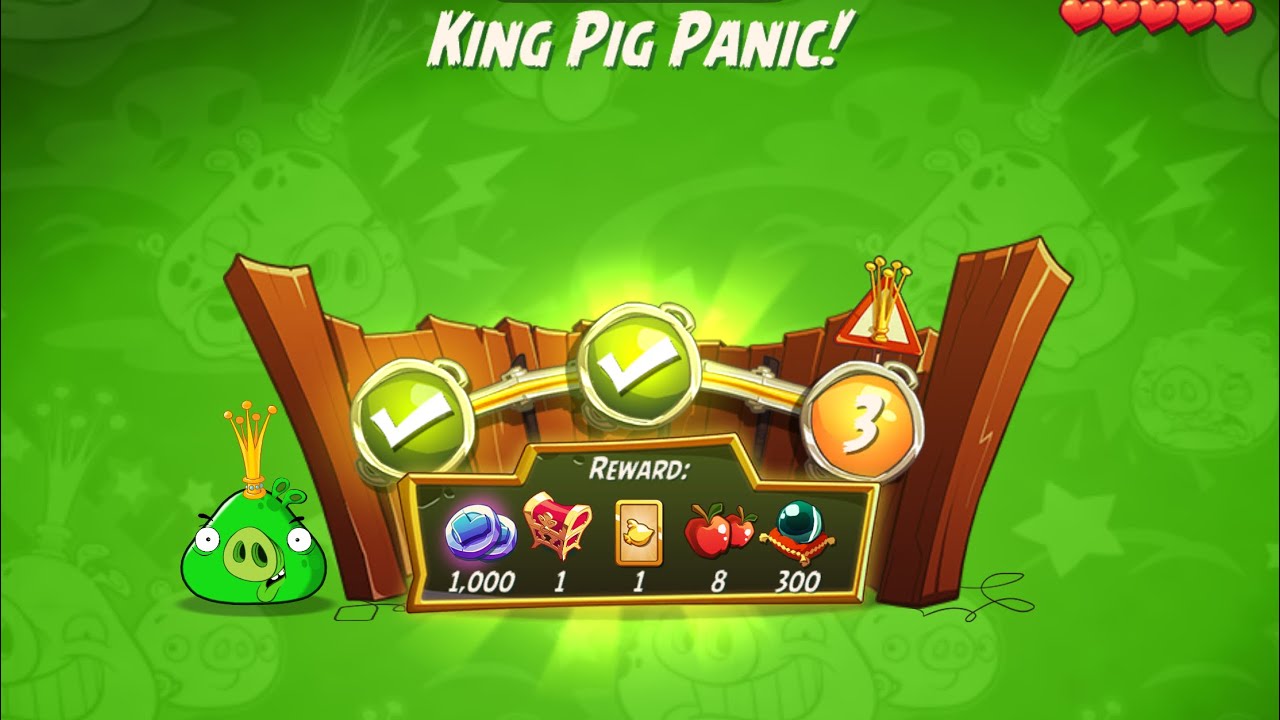 KPP Shortcut (failed) - No Red,Blues,Chuck,Matilda - King Pig Panic, Angry Birds 2 