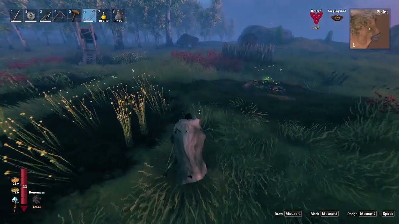 Valheim: Huntsman Bow vs Furling Camp
