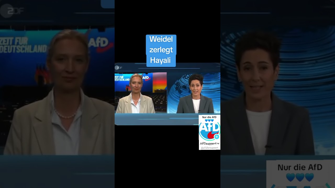 Nur die AfD 💙 💙 💙 Hayali geht unter.