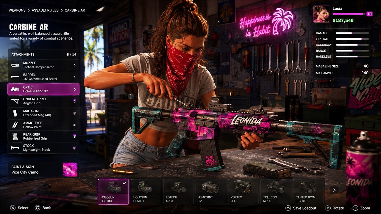 GTA 6 &mdash; Арсенал и система модификации оружия