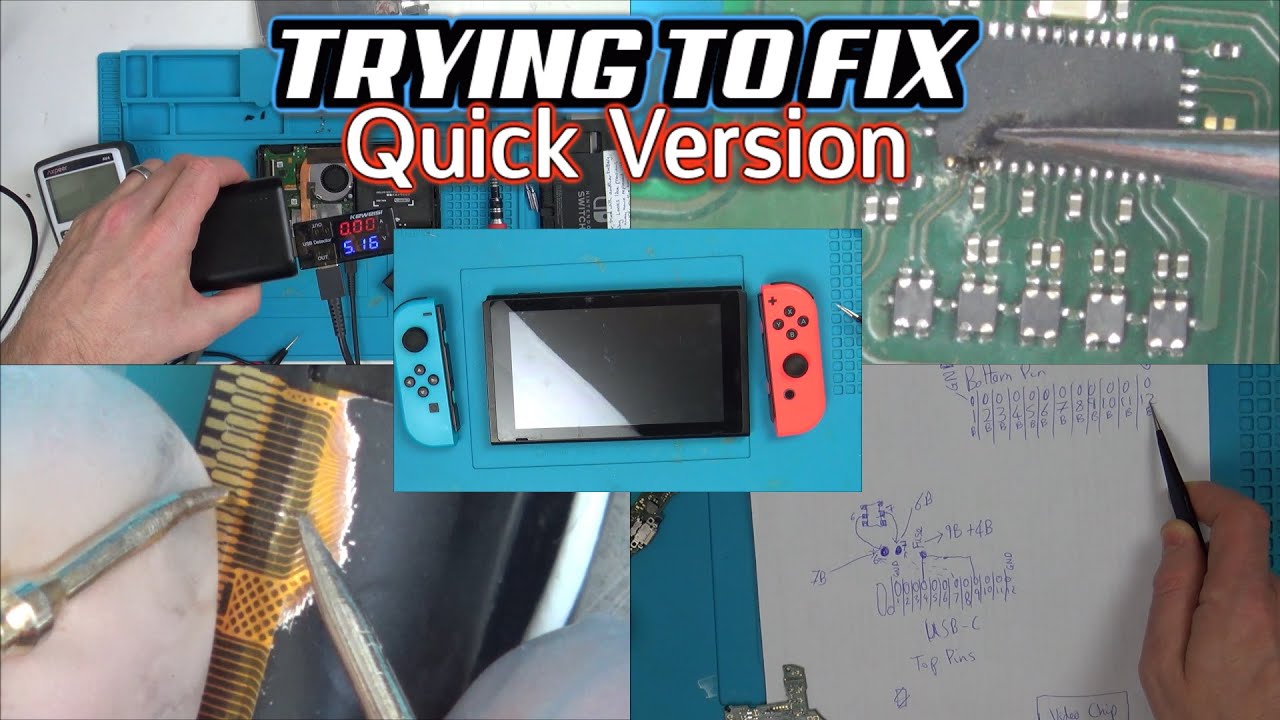 Repairing a Down & Out NINTENDO SWITCH (QUICK VERSION)