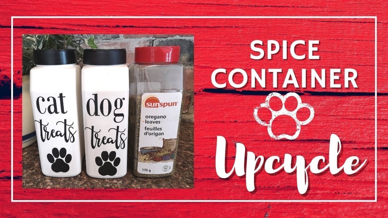 Upcycle Your Plastic Containers Into Adorable Pet Treat Jars