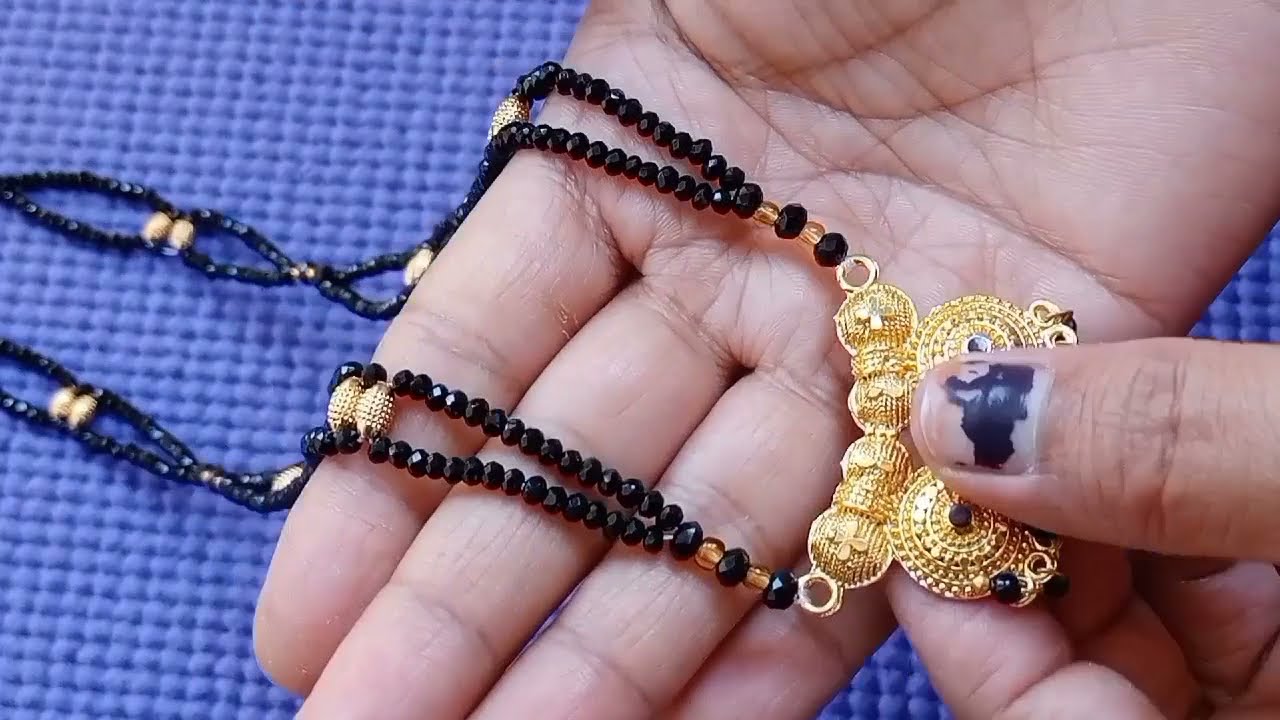 Gehu Moti Mangalsutra Design,Mangalsutra Making,मंगलसूत्र गूंथना,मंगलसूत्र बनाने का आसान तरीका