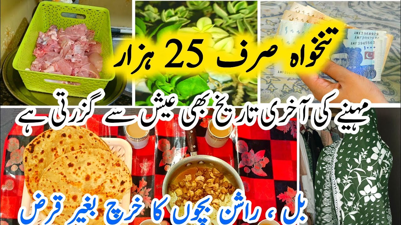 How I Manage An Antire Month In Just 25,000 | Money Saving Tips  For Housewives