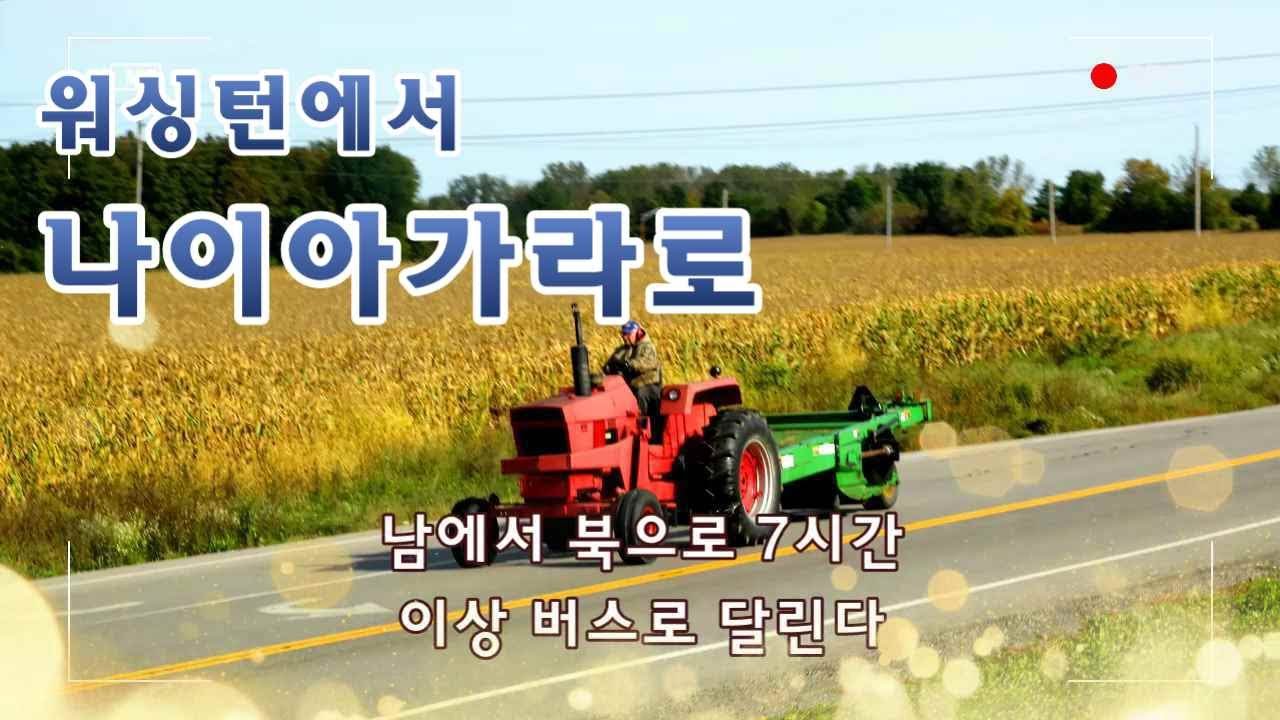 워싱턴에서 나이아가라 폴스로 7시간 동안 미대륙을 달리면서 미국의 가을 풍경과 다양한 시골의 모습들을 관찰해 봅니다.