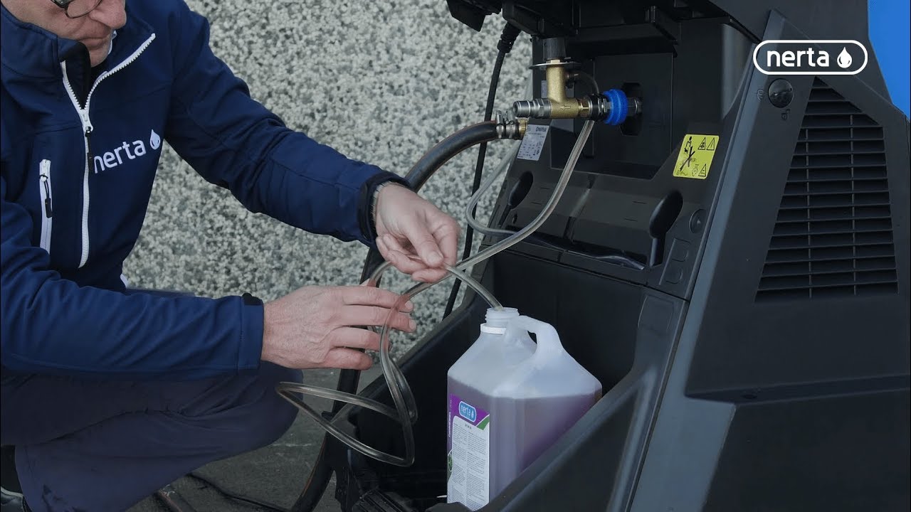 How to use your Nilfisk foam injector with Nerta