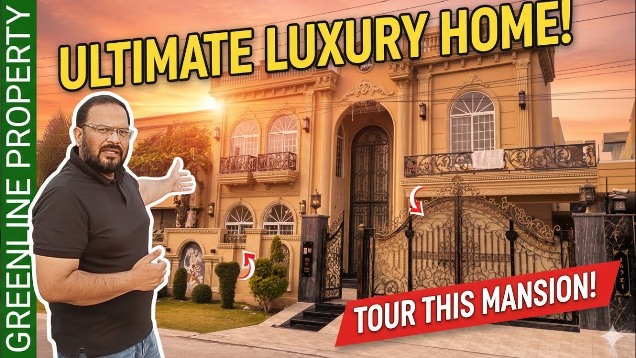 Most Luxurious 1 Kanal House Tour | Wapda Town Lahore || GREENLine Property 
