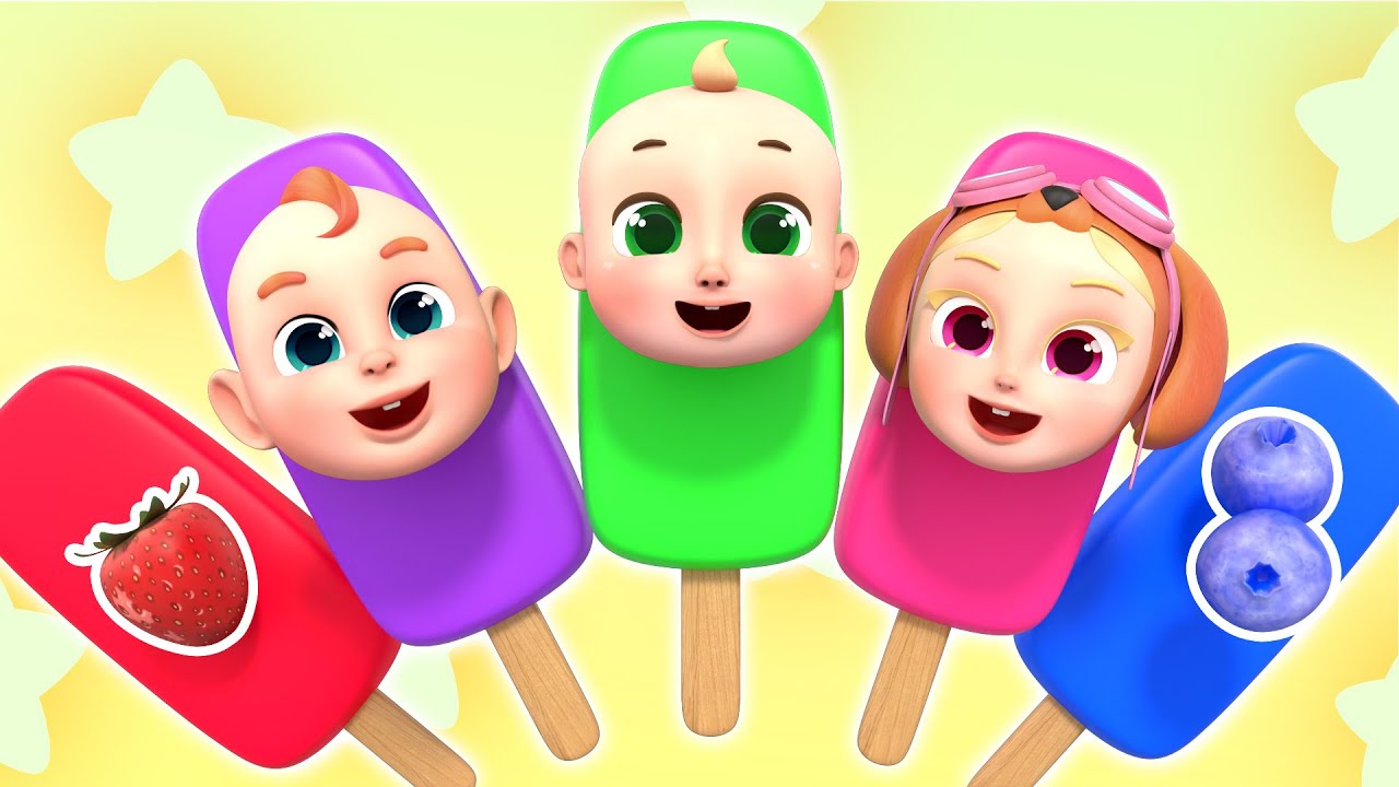 Fruit Ice Cream Challenge | Learn Fruits | Colors Song | Nursery Rhymes & Kids Songs | Rosoo