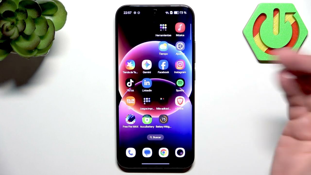 Cómo hacer captura con 3 dedos en OPPO Reno15 Pro