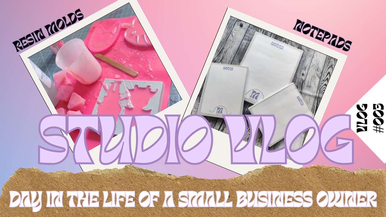 TRYING OUT RESIN & MAKING NOTEPADS / SHIRTS / UPDATING LISTINGS 💜 VLOG # 003 💜 Marie & Co. 💜 2026