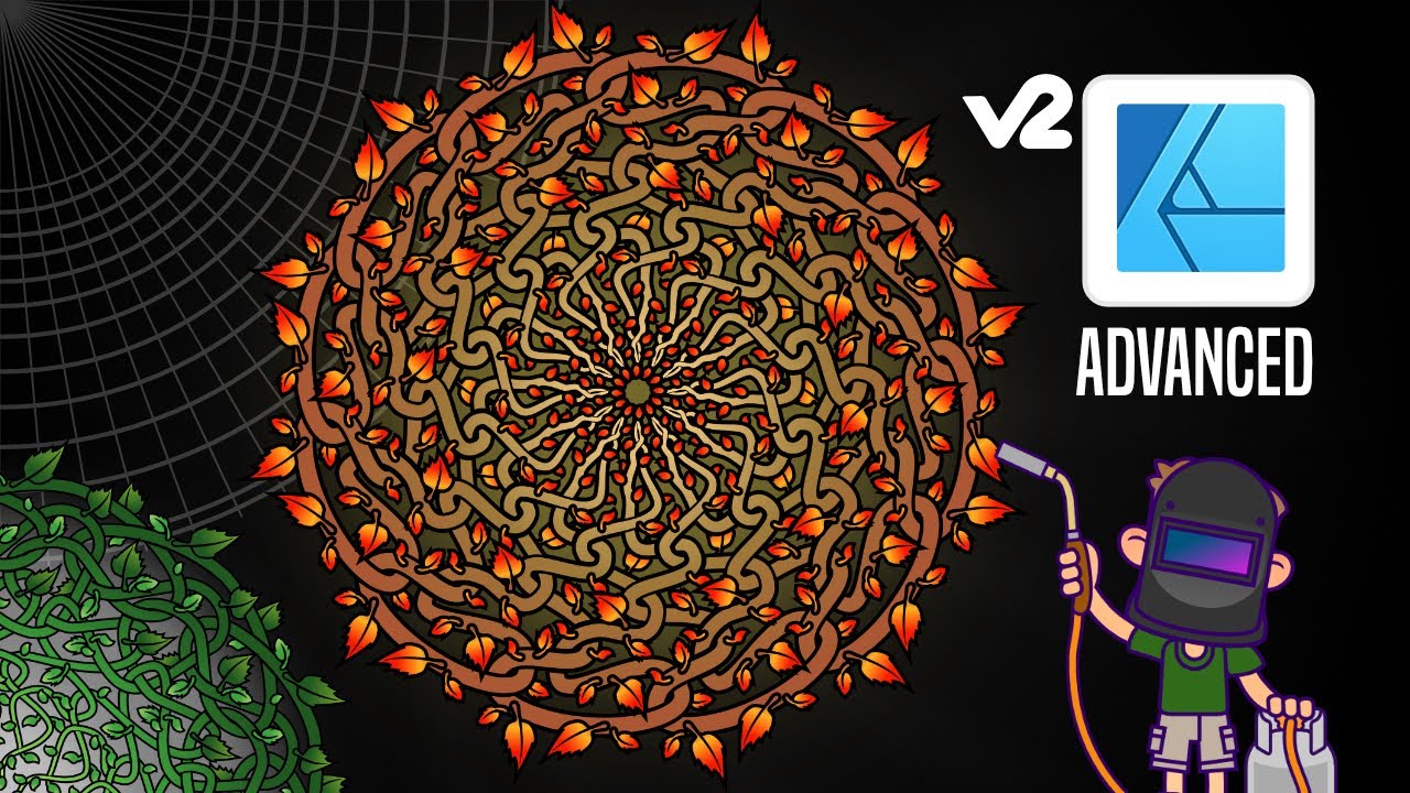 Affinity Designer v.2 Tutorial - Shape Builder Tool - creating a Mandala