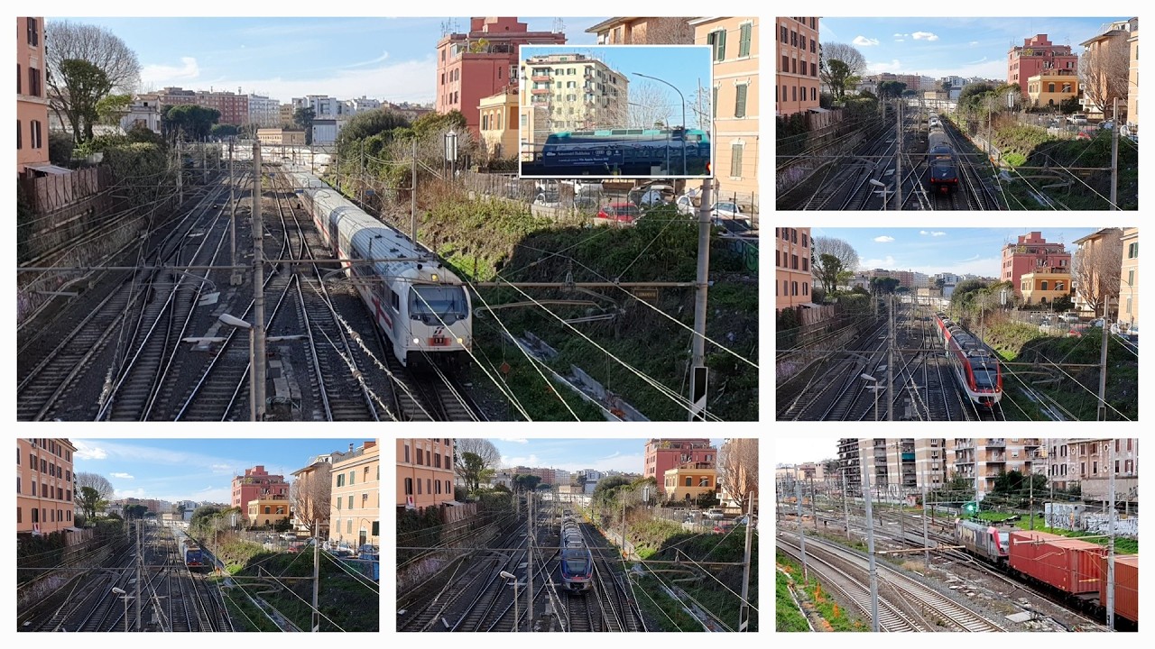 Raccolta di treni in transito nei pressi di #romatuscolana