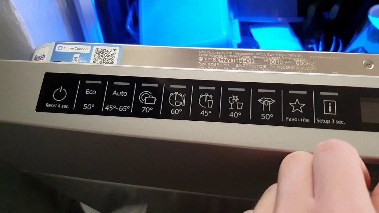 Siemens IQ700 SN27YI01CE - Eco 50°C / Start Cycle