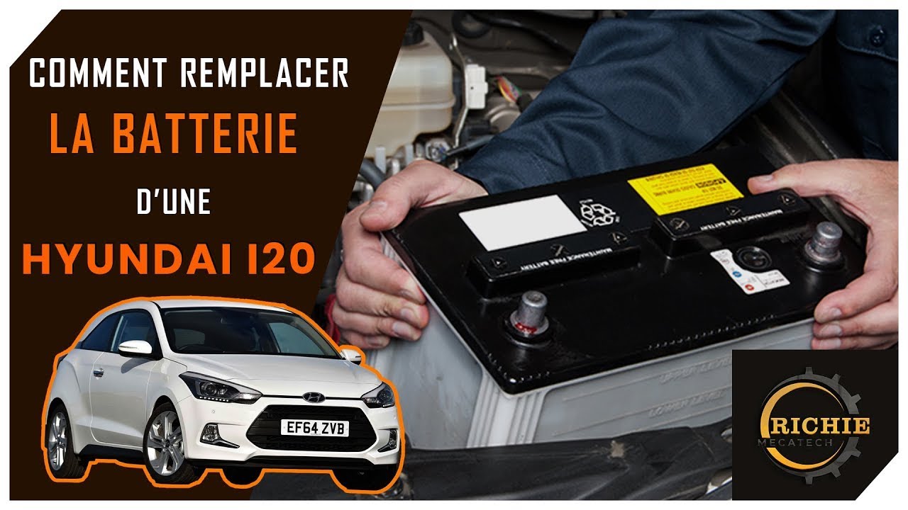 COMMENT REMPLACER LA BATERRIE D'UNE HYUNDAI I20 EN MOINS DE 5 MINUTES