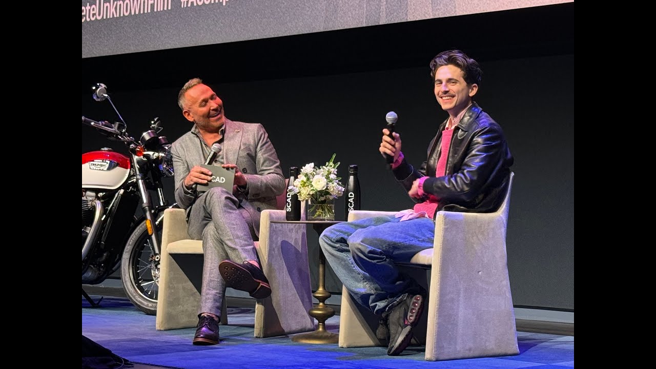 Timothée Chalamet discusses Bob Dylan's music at SCAD Show in Atlanta