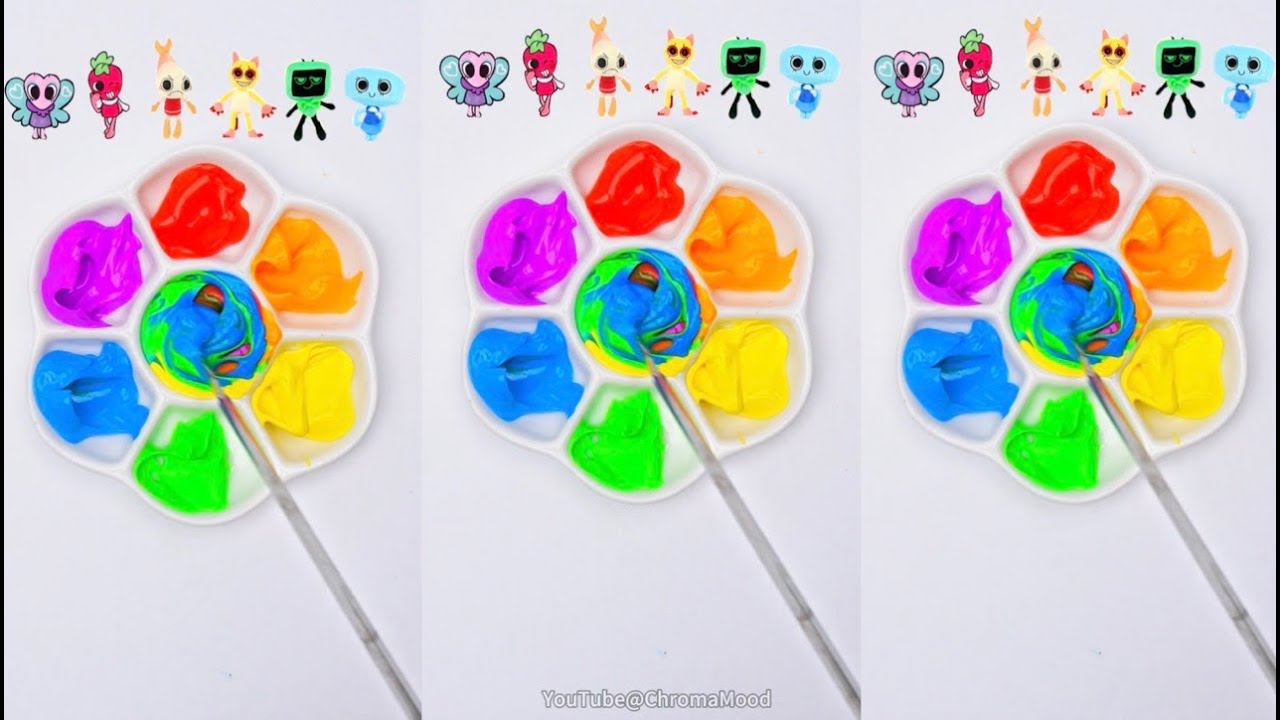 🎨 Viral IP Alchemy: ASMR Color Lab for 2025's Hottest Franchises #asmr #ColorMixing